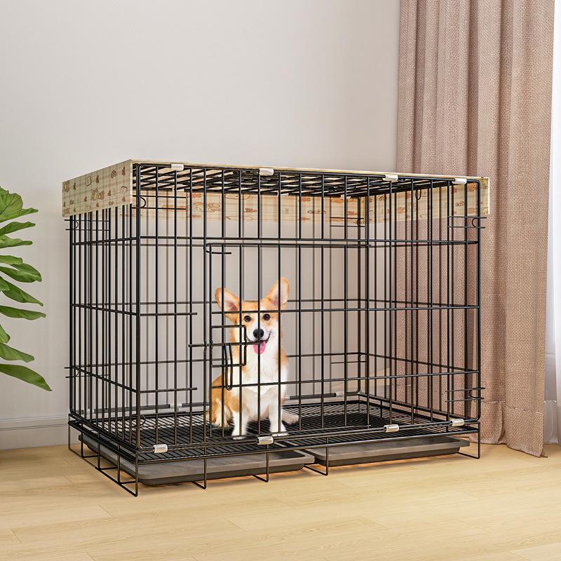 Indoor Dog Cage with Toilet for Medium to Large Breeds - Border Collie, Golden Retriever, Bichon
