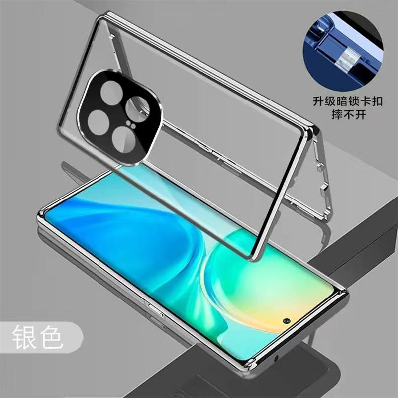 360 Full Case For Vivo IQOO 13 Case Double Sided Magnetic Adsorption Metal Tempering Glass Protect Cover For iqoo13 5G Bumper