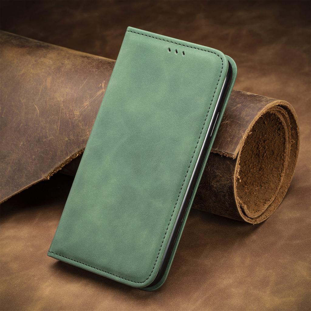 For Xiaomi Redmi Note 14 Pro 5G/Poco X7 5G Case Skin Touch Feeling Leather Card Holder Phone Cover Magnetic Absorption