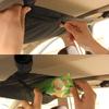 SEAMETAL Car Ceiling Storage Net Pocket 80cm*55cm Hanging Polyester Mesh Storage Bag Traveling Auto Roof Organizer with Zipper