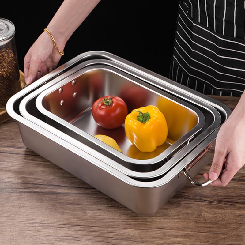 Lufenglai Stainless Steel Rectangular Deep Food Pan