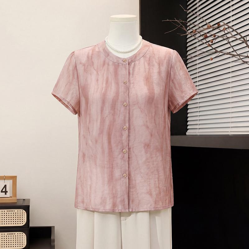 Datang Madam 2026 Summer Loose Fit Short Sleeve Blouse 4XL