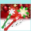 Brightly Illuminated Christmas Light-up Magic Wand Perfect For Kids Festive Celebrations