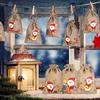 Adventskalender Geschenktüten 24 Tage Aufhängbare Weihnachts-Adventsbeutel Süßigkeiten Geschenk Kordelzugbeutel Countdown Dekoration