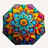 Colorful Lotus Flower Mandala Art Print Poster Decor Umbrella Day Gift Y295