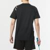 Li-Ning Color Block V-Neck Training Breathable Sports Short Sleeve T-Shirt Unisex Tops Black AAYU131-1