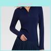 Womens Golf Polo Shirt With Breathable Spandex For Fitness And Running Activities