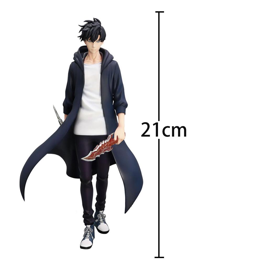 Одиночная аниме-фигурка Сон Джин У стоящая Фигурка действия Сон Джин У статуэтка Модель красивый Коллекция Взрослый Мальчик Аниме Подарок 21CM