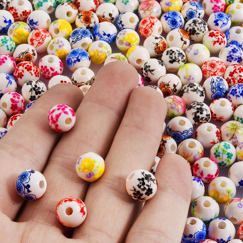 10pcs/Lot Sea Beach Conch Starfish Tropical Fish Bead Charms For Jewelry Making Supplies Ceramics Pendant DIY Bracelets Material
