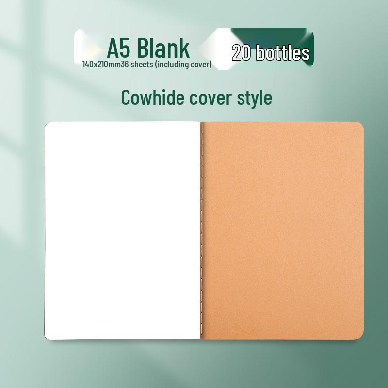 Kraft Paper Notebook for Students - B5, A4, A5 Sizes for Elementary and Junior High School.