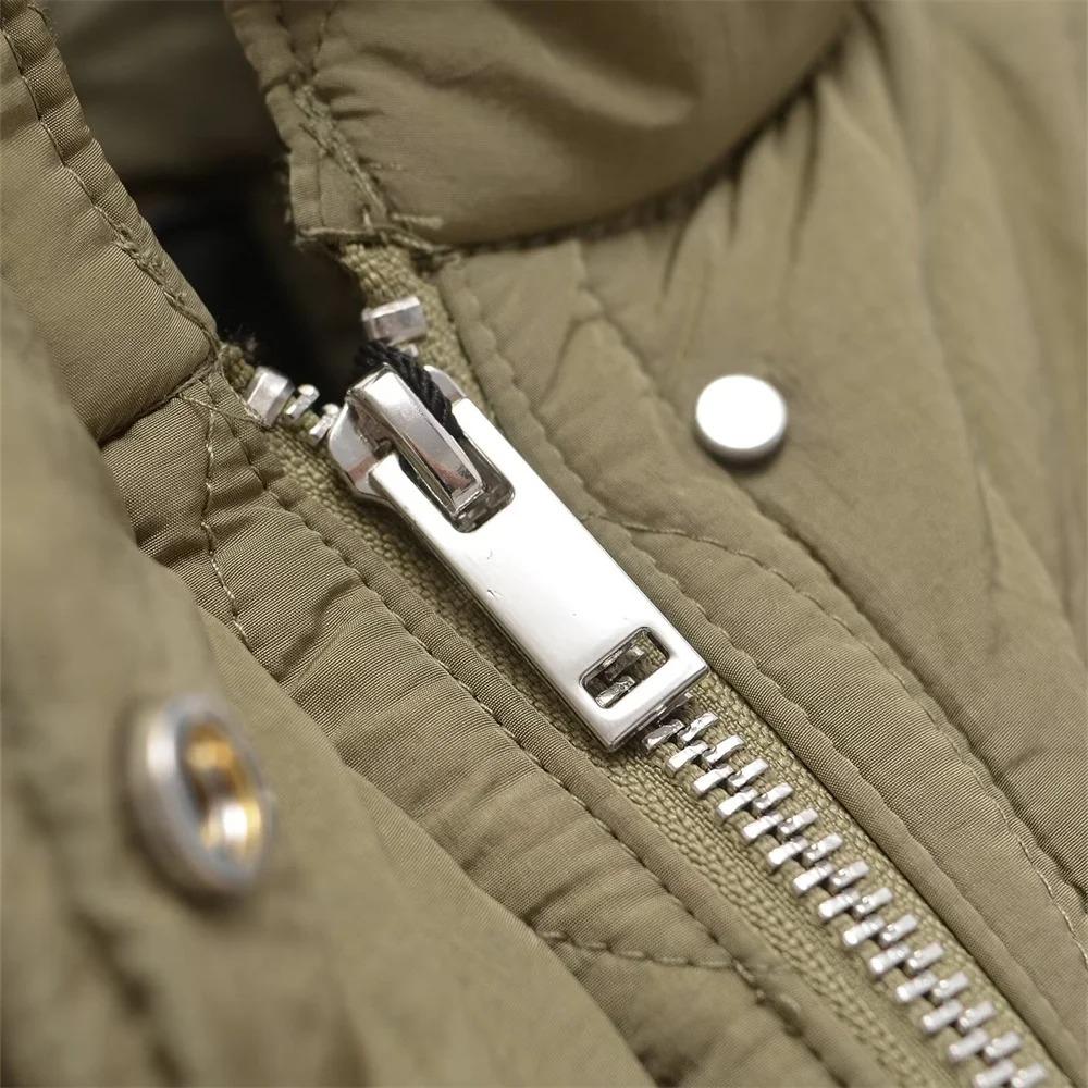 Vestaglia da Donna in Cotone con Zip, Colore Unito, Tasca Ampia, Manica Lunga, Giacca Invernale, Vestaglia in Cotone