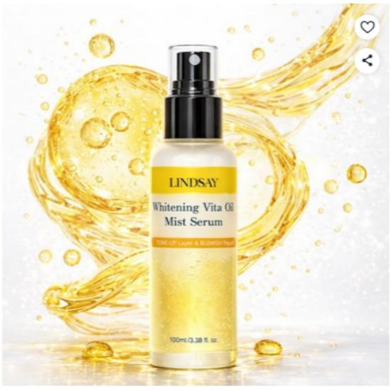 LINDSAY Whitening Vita Oil Mist Serum Vitamin C Glow Tone-Up Mist 100ml