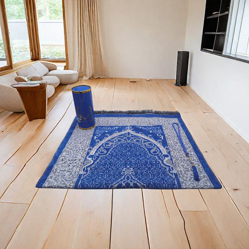 3PC Soft Islamic Prayer Mat Islamic Gifts for Muslim Prayer Beads Muslim Cylinder Gift Box Gifts Multiple Options Available