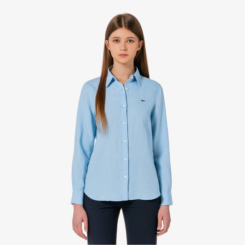 Lacoste Women's Regular Fit Linen Shirt CF005E-56GHBA