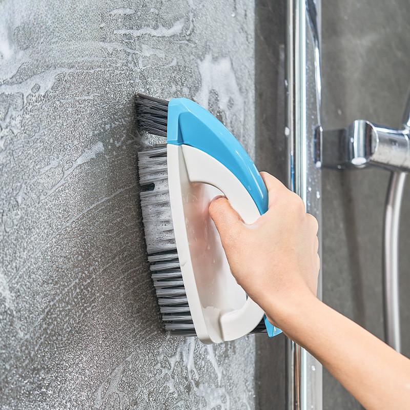 Brush Cleaning Bathroom With Hard Bristles For Floors Walls Tiles And