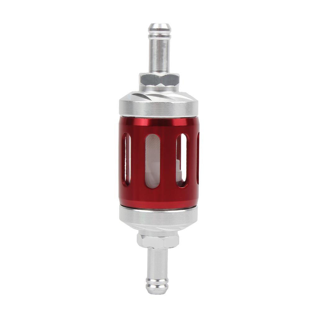 8mm Universal Motorcycle Gasoline Filter Glass CNC Aluminum For Yamaha Kawasaki KTM Honda Suzuki Motocross Dirt Pit Bike ATV