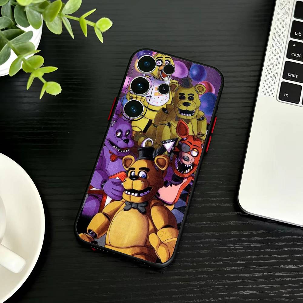 Five Nights At Freddy's Phone Case For Samsung S26,S25,S24,S23,S22,S21,S20,S30,Ultra,Plus,Fe,Note,5G Black Cover