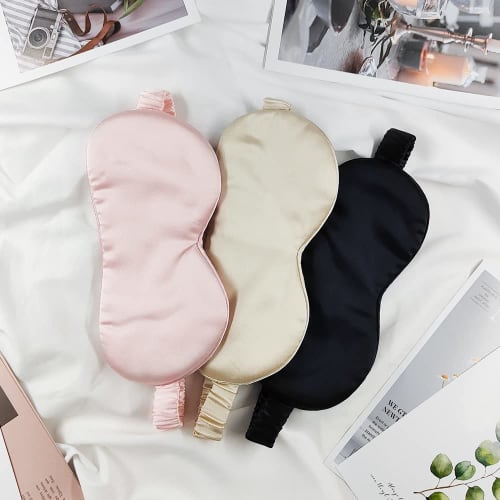 Silk Eye Mask, Sleep Aid, Made with 100% Mulberry Silk, Highest Grade 6A Silk, Gift Box Included, For a Good Night's Sleep, Perfect as a Gift or Birth