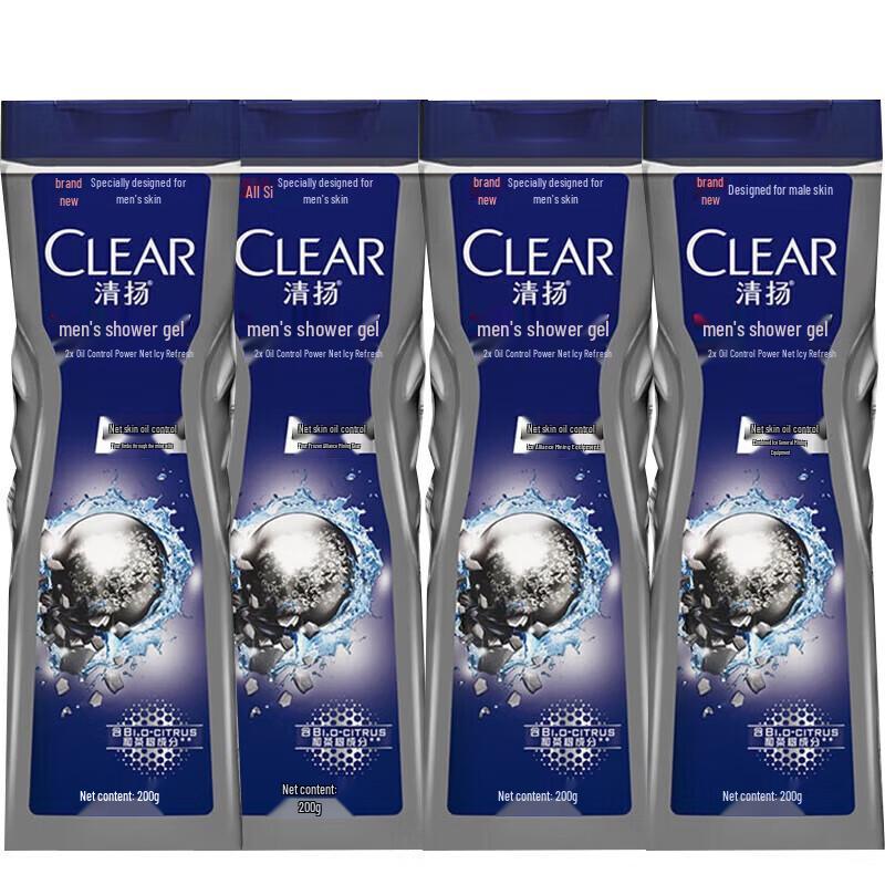 Гель для душа Clear для мужчин, глубокое очищение, контроль жирности