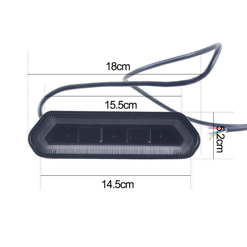 High Mount Brake Light For Car ATV Polaris RZR 1000 800 900 XP Ranger Rear Chase LED Light Bar Running Brake Reverse for Can-Am