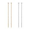 10pcs Gold Color Plated Stainless Steel 8cm Long Chain Ear Line Earrings Earwire DIY Women Drop Dangle Earrings Jewelry Making