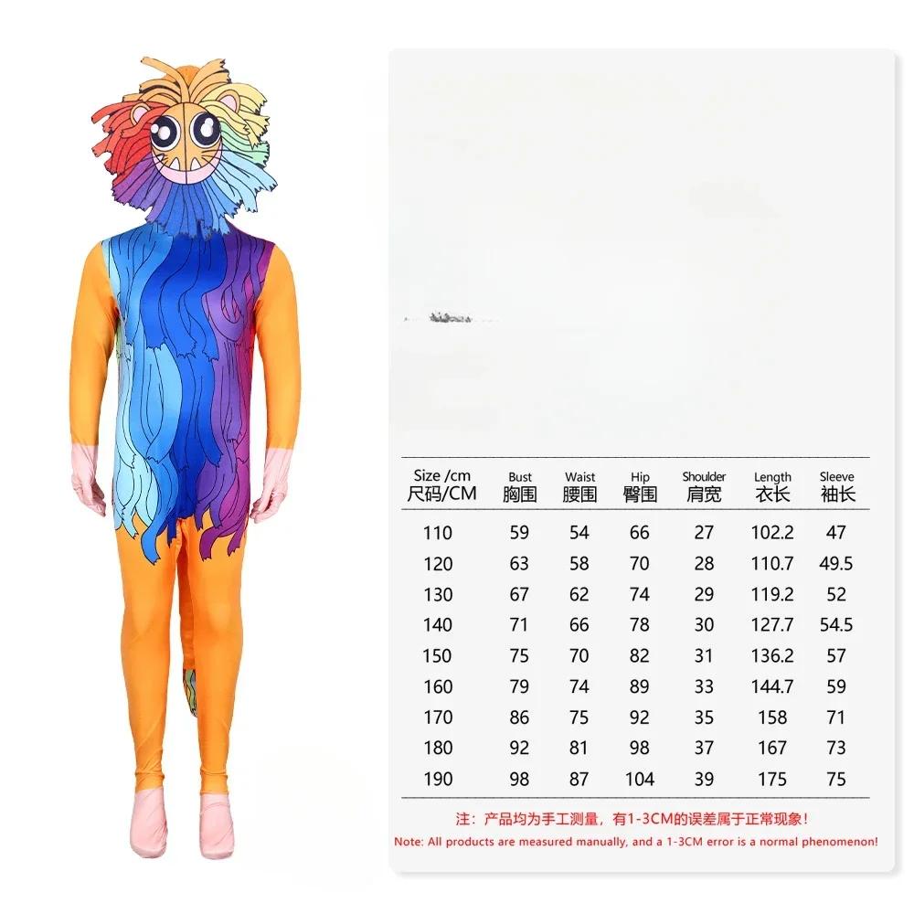 New Halloween Costume Cosplay Blue Mouth Monster Poppy S Play Time Games Jumpsuit Green Dinosaur Lion Carvinal Kids Pa