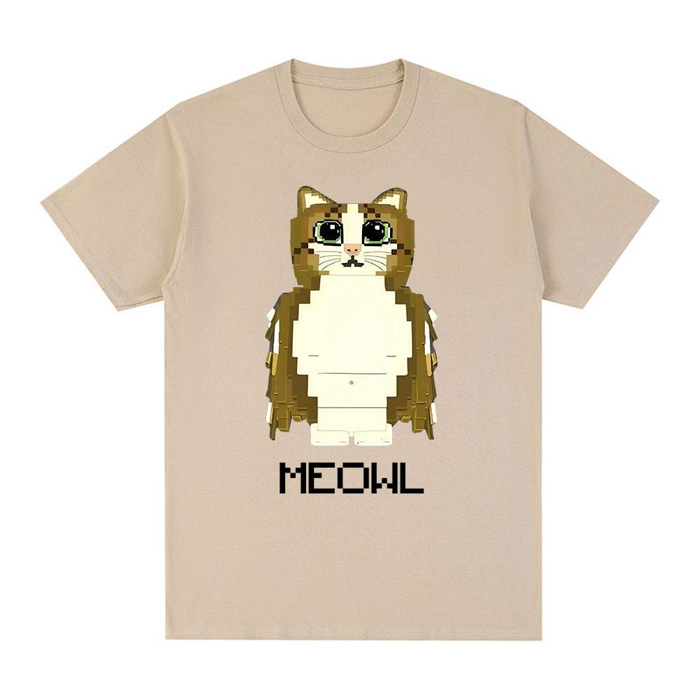 Meowl Cat Owl Funny Meme Graphic Tshirts Mens Women Clothing Fashion Harajuku Short Sleeves Tshirt Cotton Summer T Shirts