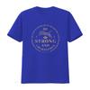 Be Strong and Courageous T Shirt Faith Joshua 1 9 Christian Trendy Bible Verse Religious Quotes Vintage Washed Stretched