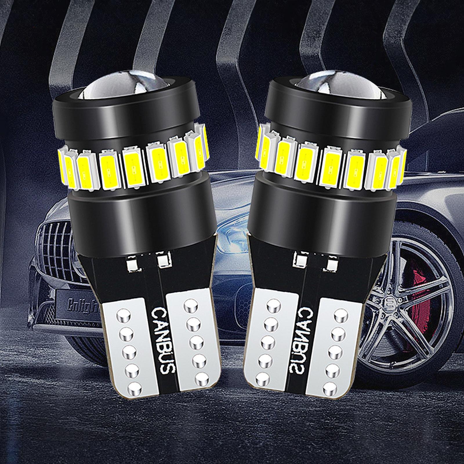 

T10 LED Bulb 3014 18SMD with Lens, Error Free for Car Position Light License Plate Light Dashboard Light one size