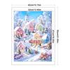 Winter Cabin Full 11CT DIY Stamped Cross Stitch Kits 40x55cm Embroidery Needlepoint Starter Kits for Adults Home Decor