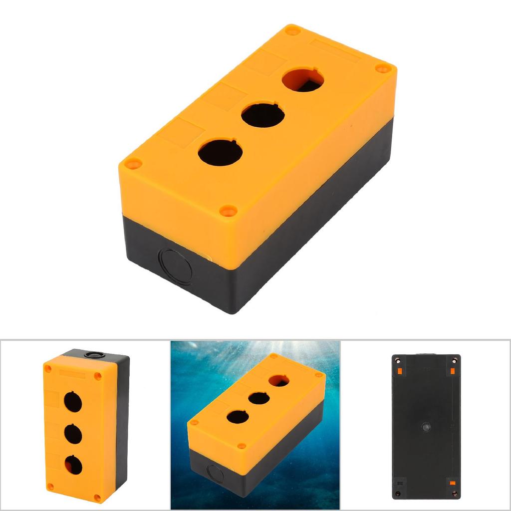 BX3 22mm Three Hole Push Button Switch Control Protective Box Case Waterproof
