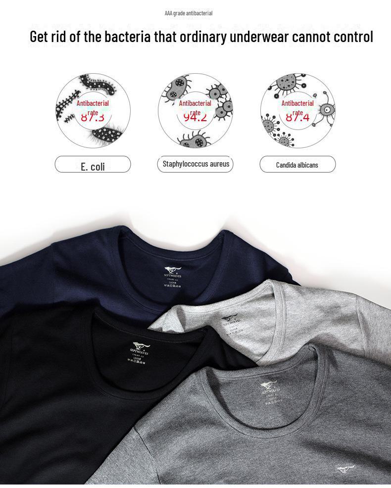 Septwolves Men's Antibacterial Cotton Slim Fit Thermal Set