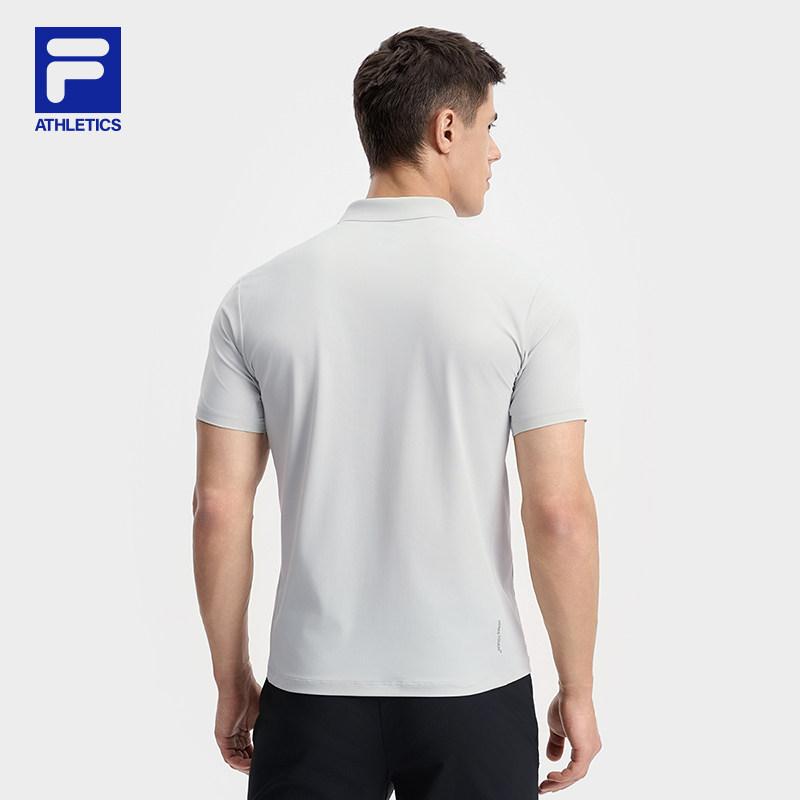 FILA Fitness Cool Dry Casual Comfortable Polo Shirt Men tops A61M621110F-GY