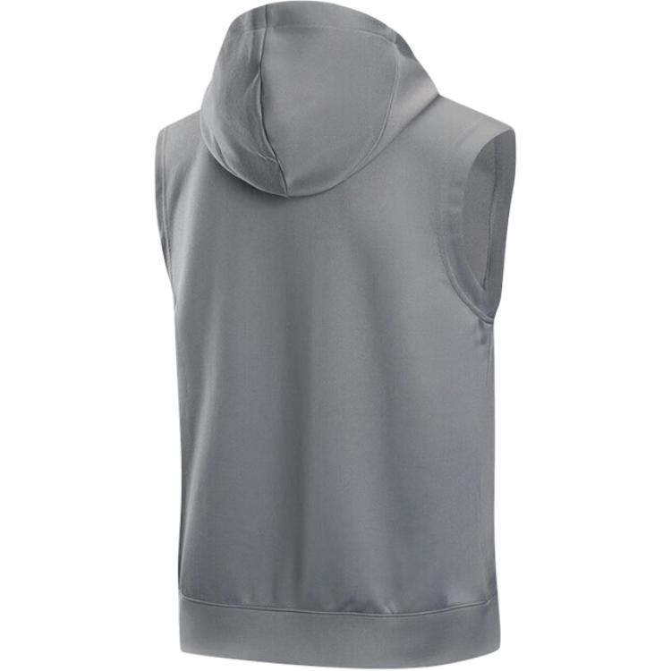 Nike Sportmode Großer Buchstabe College-Stil Trendiges Kapuzen-Sweatshirt ohne Ärmel Herren-Sweatshirt Dunkelgrau HJ9186-084