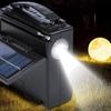 Music Player FM AM SW Radio Receiver LED Flashlight Wireless Bluetooth Speaker  Outdoor