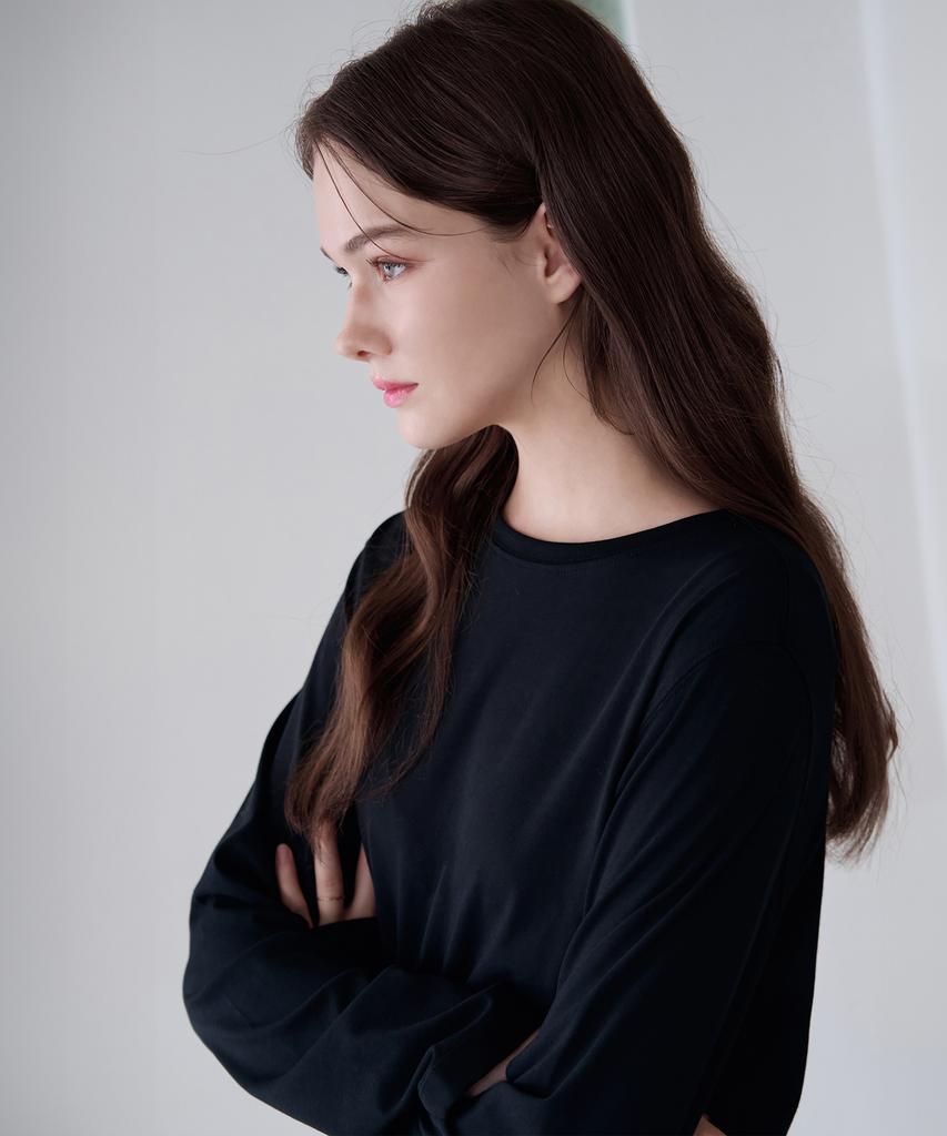 Deuloupisumeon Supima Silket Long Sleeve T-Shirt [White]