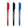 Filolang Double-Ended Black Oil-Based Marker Pen, Thick & Thin Tips, Non-Fading Outlining.