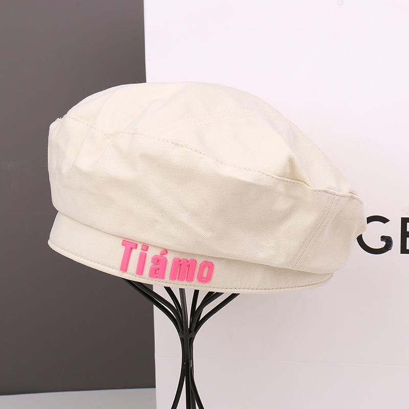 Spring and autumn show face small beret children fashion students versatile big head circumference painter hat casual bud hat