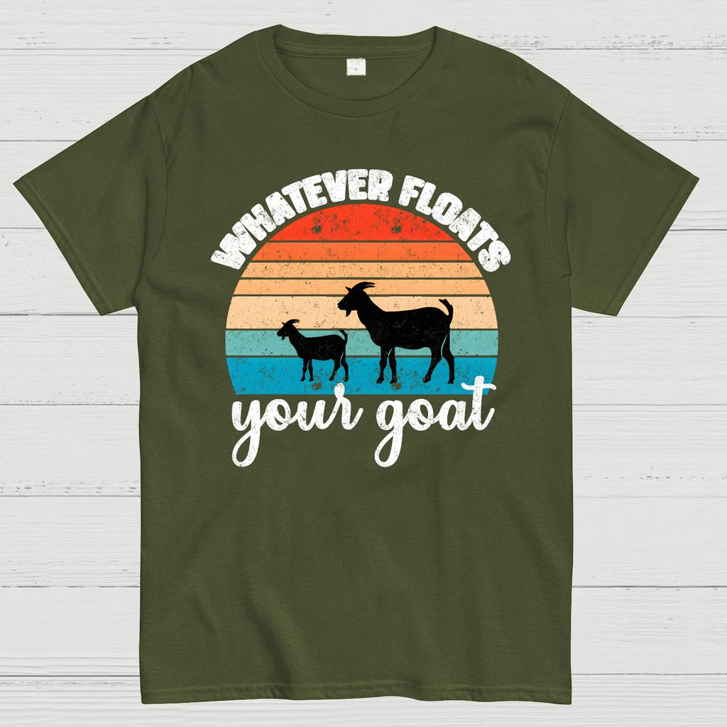 Whatever Floats Your Goat 100% Cotton Summer Casual Cool Loose T-Shirt