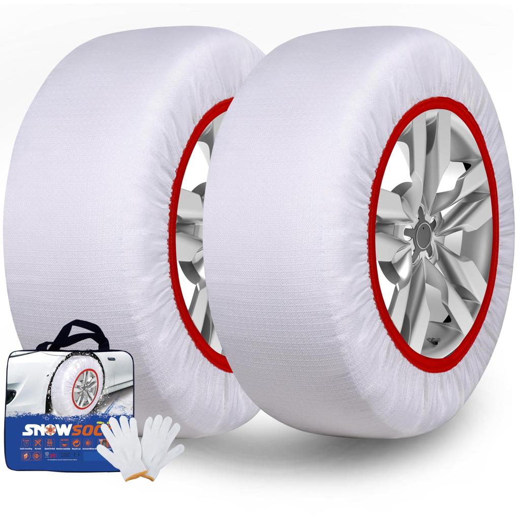 KANIYA Tire Genuine Snow Socks for Light Winter Snowy and Icy Fabric Tire Compliant with Tire Chain N390 Chains, 155R13, 165/70R14, Non-Metallic,