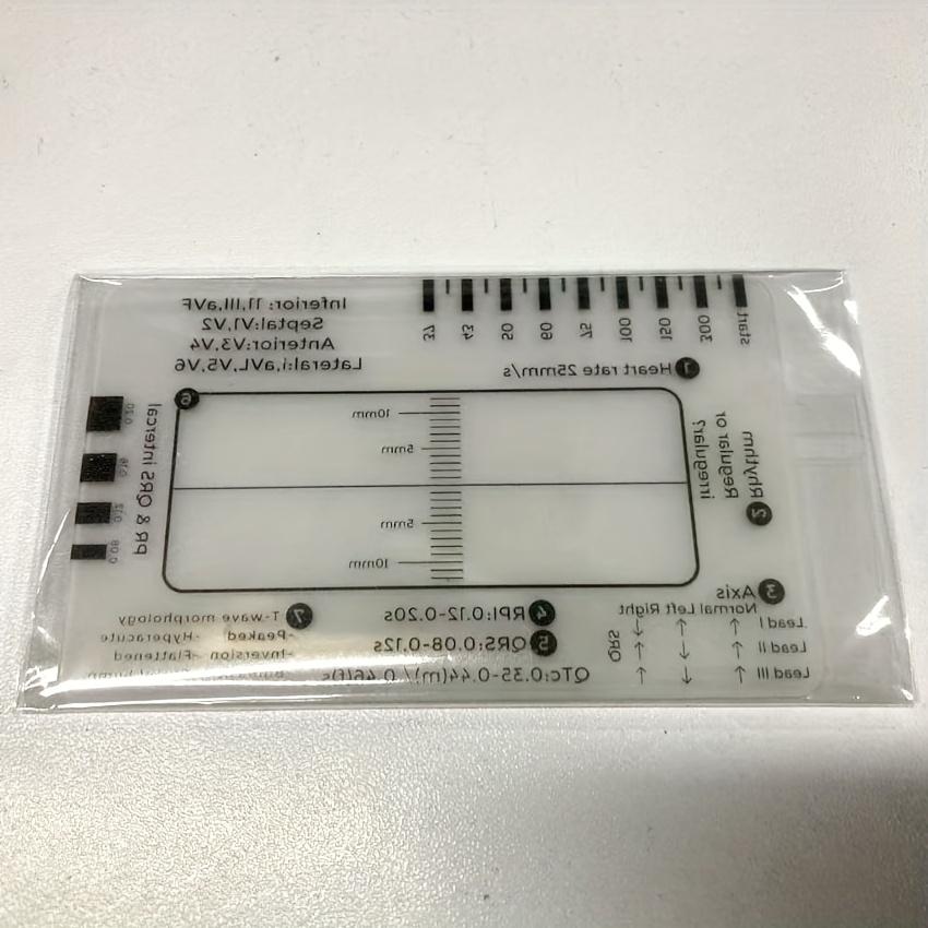 ECG 7 Step Ruler Heartbeat ECG Observation Step Ruler