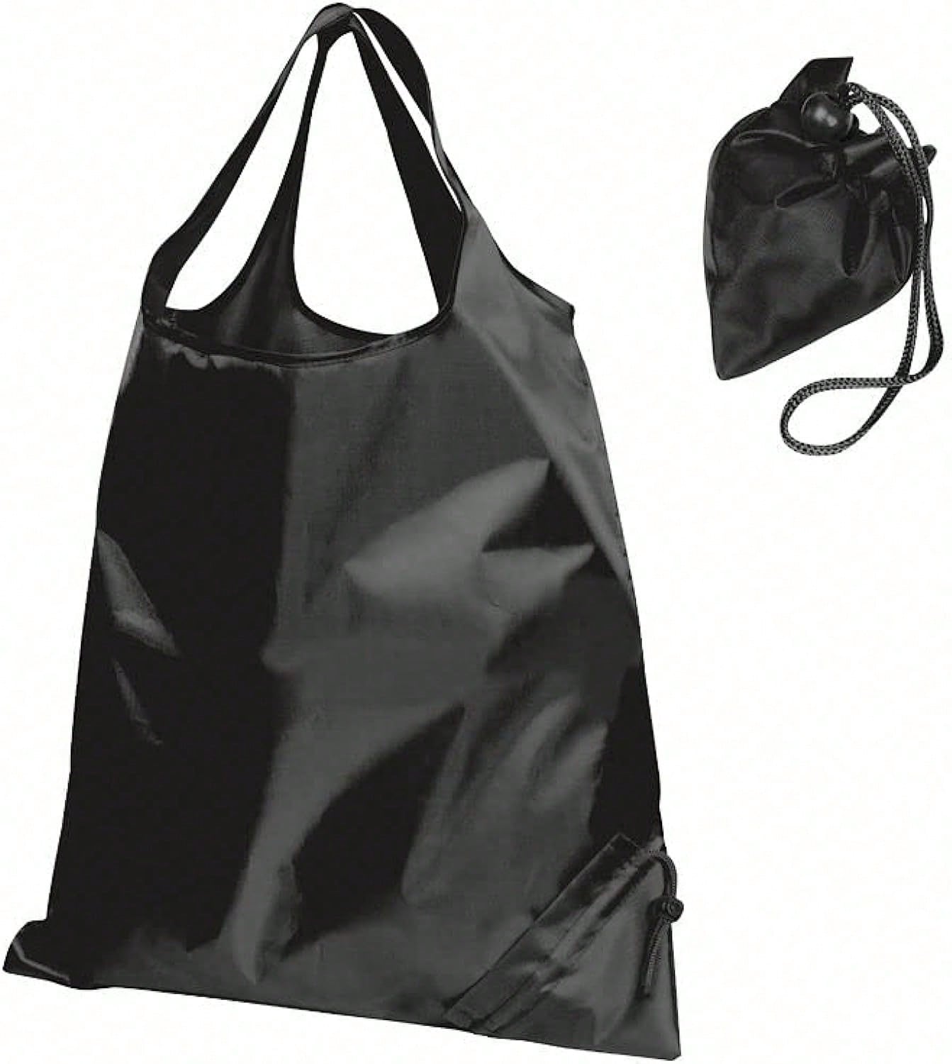 Reusable Triangular Drawstring Handheld Folding Shopping Bag Perfect For Groceries Beach Essentials Picnics More 1pcs чёрный 537₽