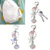 Dazzling Star Keychain with Beads Portable Hangings Stylish Star Keychain for Women Girls Bag Purse Backpack Pendant