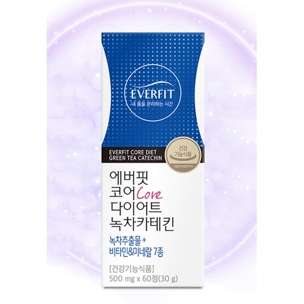 Everfit Core Diät Grüner Tee Catechin, 60 Tabletten, Einzelpackung