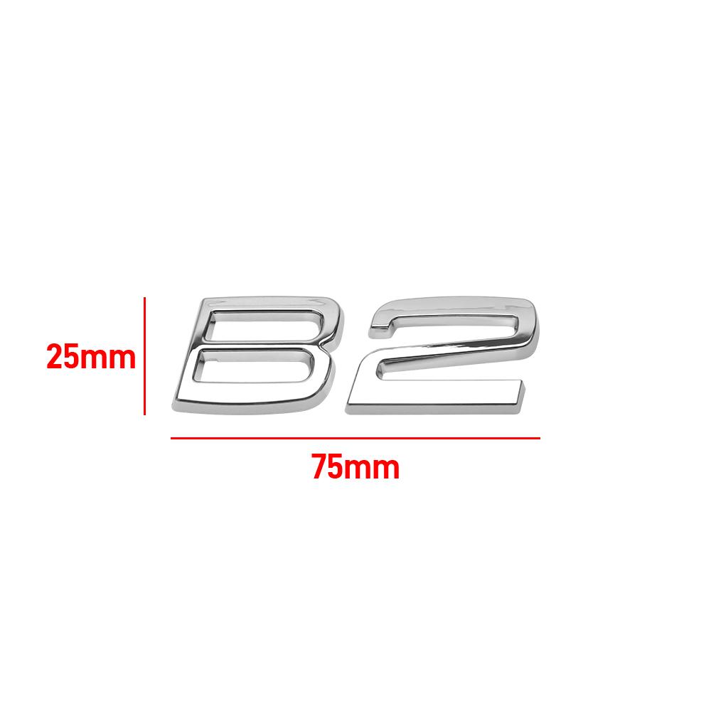 3D ABS Letters Car Rear Trunk Tailgate Side Fender Badge Emblem Sticker for Volvo B2 B3 B4 B5 B6 B7 B8 Auto Accessories