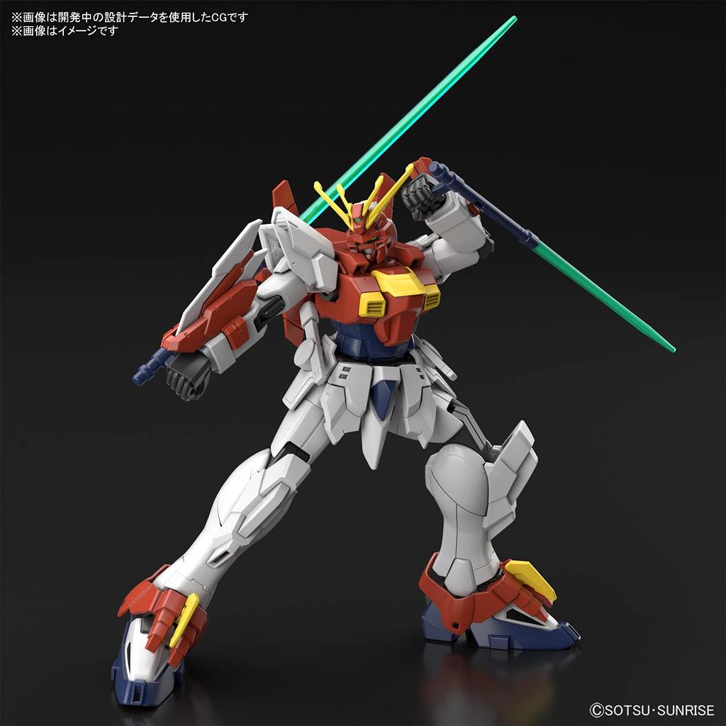 HG Gundam Breaker Battlogue Blazing Gundam Scale Plastic Model 1/144 Color-coded