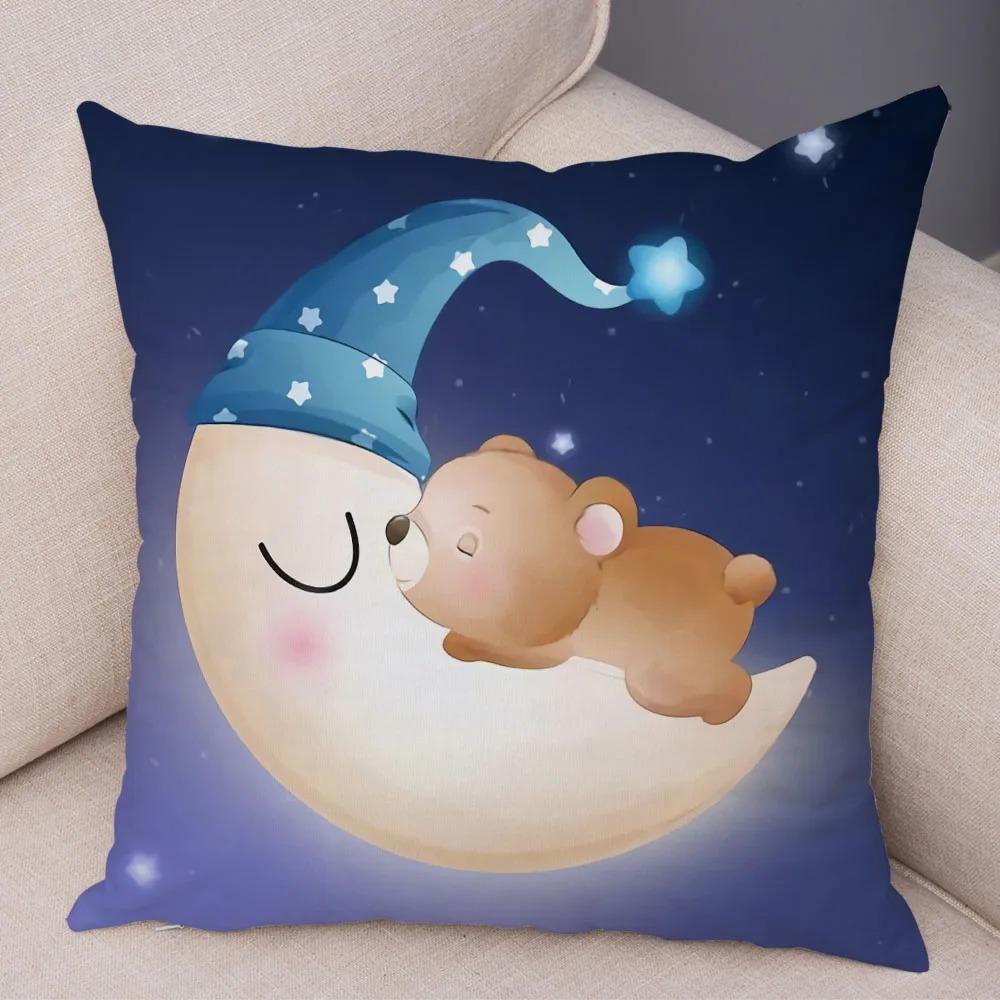 

Мультфильм Животное Лев Декоративная Наволочка Офис Гостиная Автомобиль Украшения Дома Наволочка 45x45cm