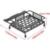 RC Roof Rack, Toy Roof Rack Black Steel Luggage Tray Roof Rack for 1/10 RC Crawler Car(S) Rc Truck Roof Rack 1 10 Rc Truck Roof Rack 1/10 Rc Truck