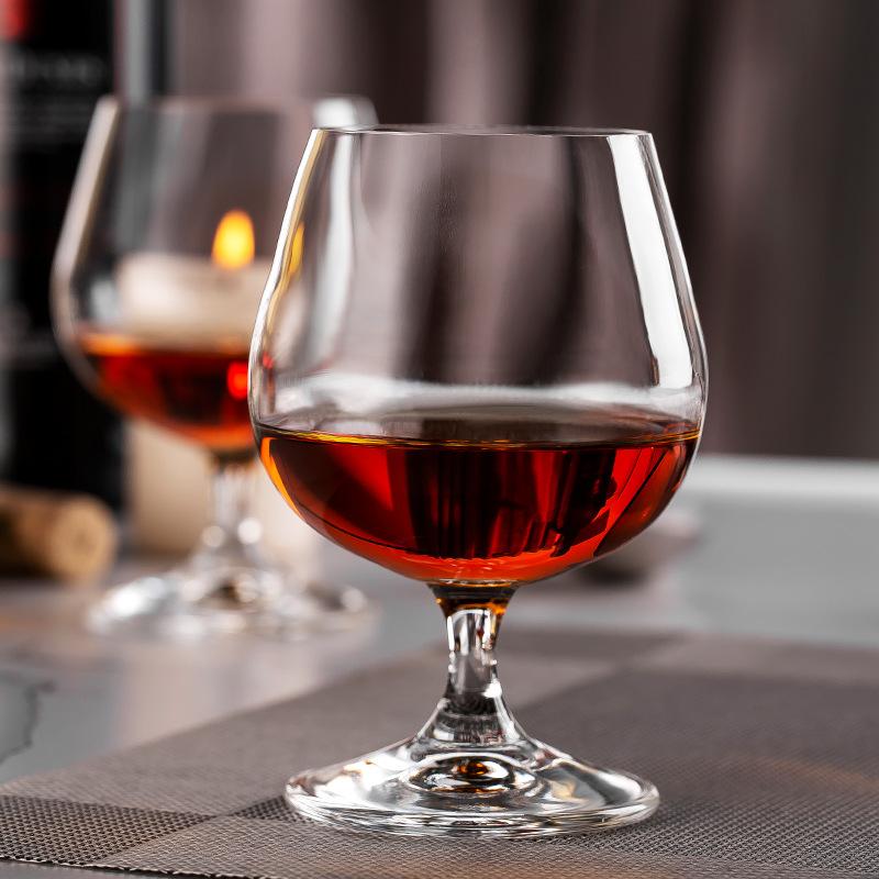 4pcs Set 255ml Luxury Foreign Wine Cup Set Whiskey Brandy Vodka Liquor Beer Glasses Creative Red Wine Short Footed Cup Party Bar