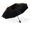 Bear pattern, automatic folding umbrella, portable and foldable design, 8 ribs, a Christmas or birthday gift.